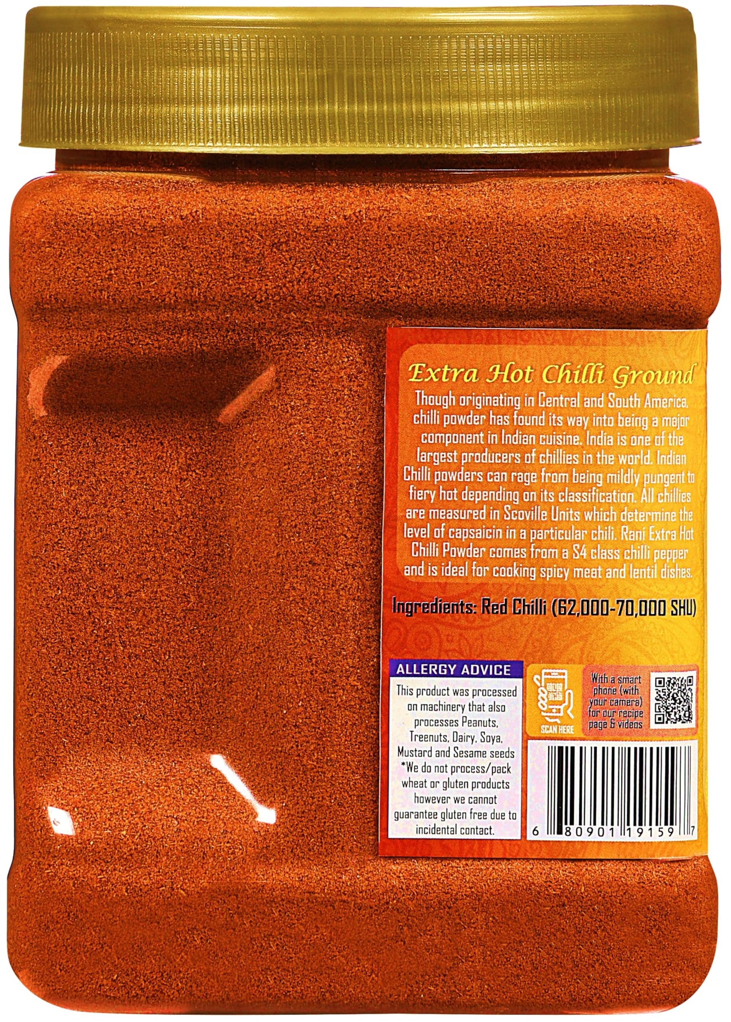 Rani Extra Hot Chilli Powder Indian Spice 16Oz (1Lb) 454G Pet Jar ~ All Natural | Salt-Free | Vegan | No Colors | Gluten Friendl
