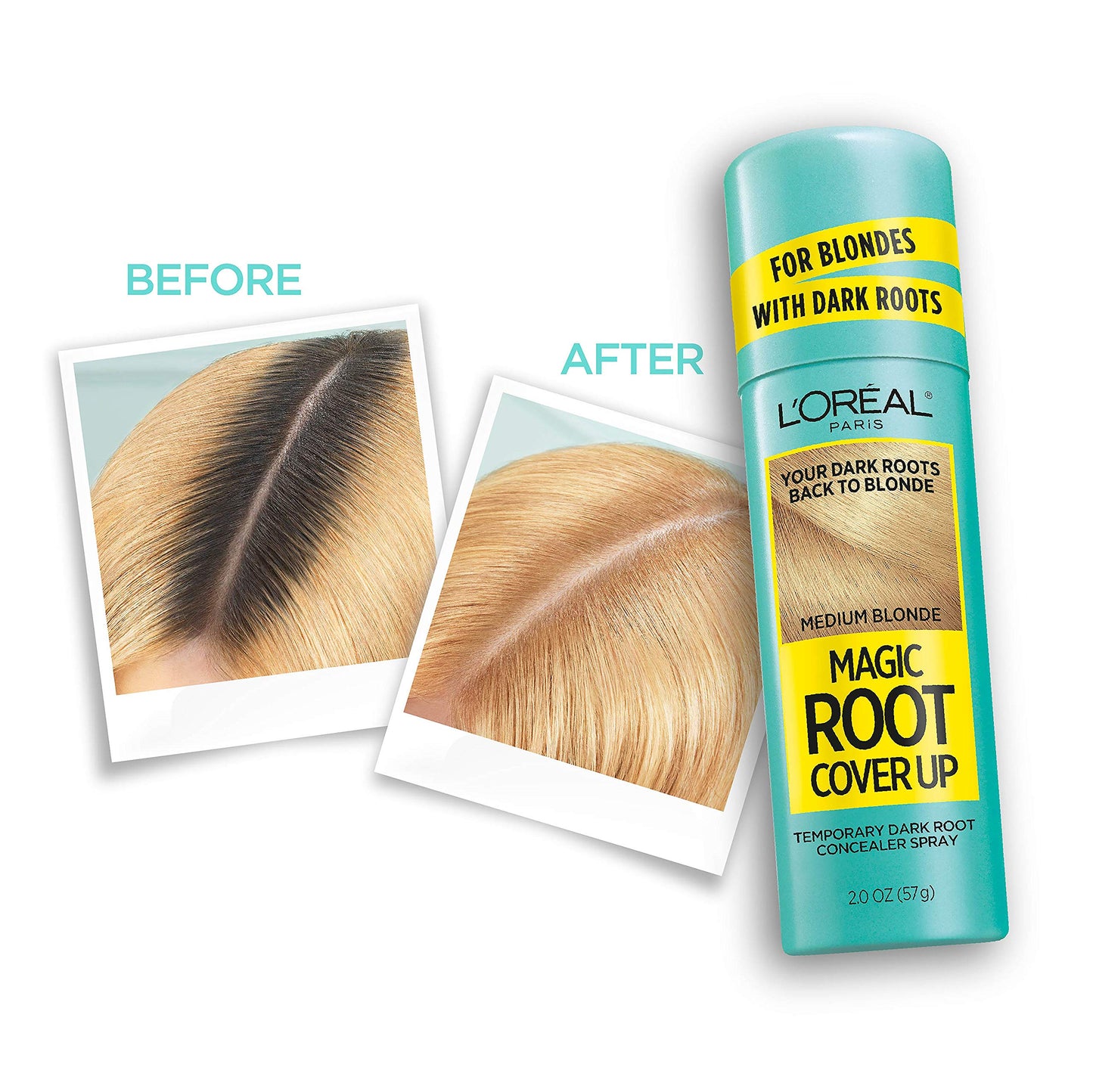LOreal Paris Magic Root cover Up Hair color Magic Root cover Up concealer Spray For Blondes with Dark Roots, Ammonia and Peroxid