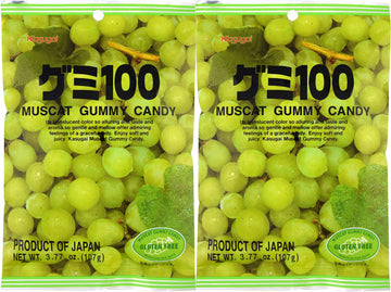Kasugai Muscat Gummy Candy, 3.77-Ounce (Pack Of 2)
