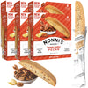 Nonnis Brown Butter Pecan Biscotti, Nutty Pecan Cookie with Rich Browned Butter Flavor, 8 Individually Wrapped Bakery Snacks, 5
