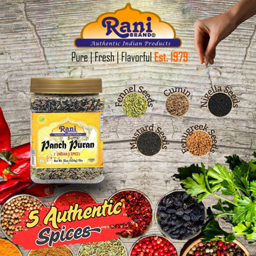 Rani Panch Puran 5 Spice Blend, 16oz, All Natural, Vegan, Gluten Friendly, Non-GMO, Kosher, Indian Origin