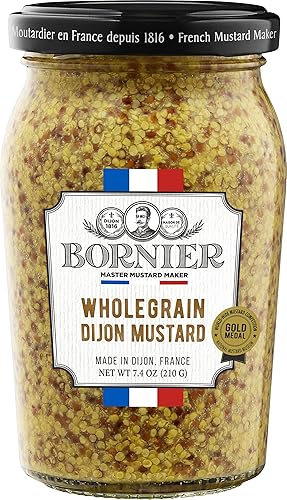 BORNIER Wholegrain Dijon Mustard 7.4 Ounce