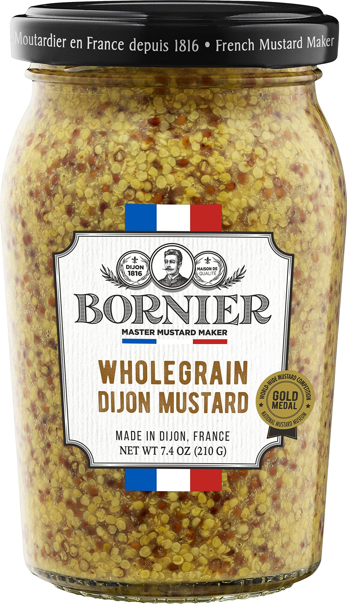 BORNIER Wholegrain Dijon Mustard 7.4 Ounce