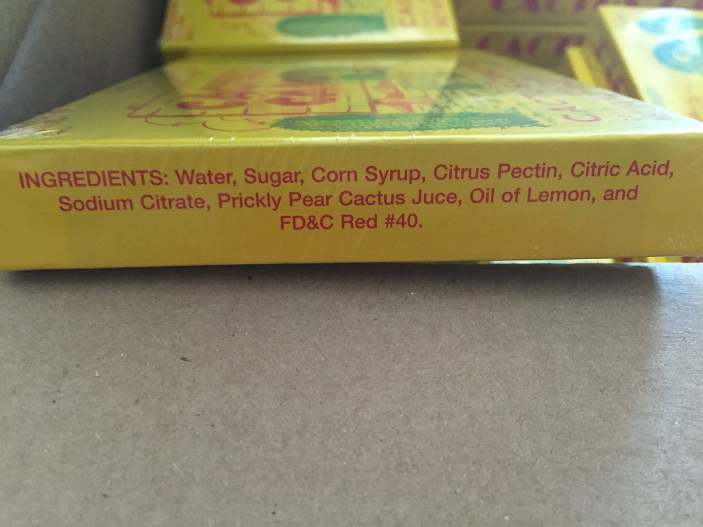 FQQF 1 LB Box of Prickly Pear Cactus Candy - Delicious Natural Sweet Treat, Gluten-Free, Perfect for Gifting or Snacking