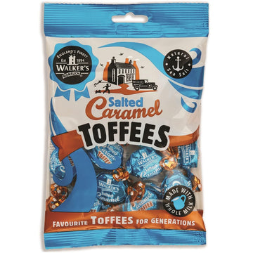 Walkers Nonsuch Salted Caramel Toffees - Traditional British Candy, Individually Wrapped, 5.29 Oz (Pack of 3)