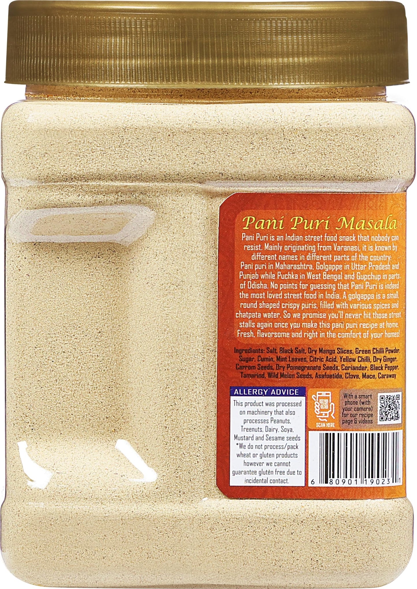 Rani Pani Puri Masala, 14-Spice Blend, 24.5oz, All Natural, Vegan, Gluten Friendly, Kosher, Indian Origin