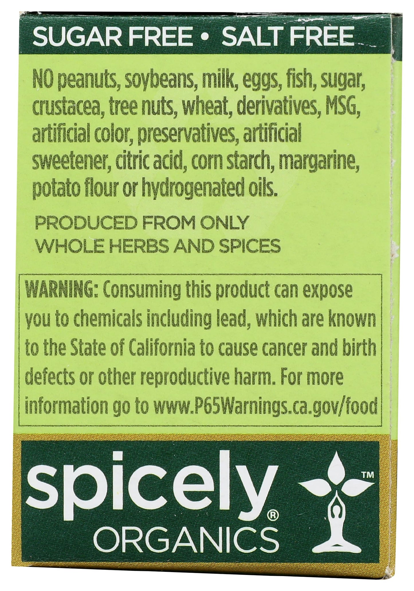 Spicely Organic Caraway Seeds Black (Nigella, Black Cumin) Whole 0.35 Ounce Ecobox Certified Gluten Free