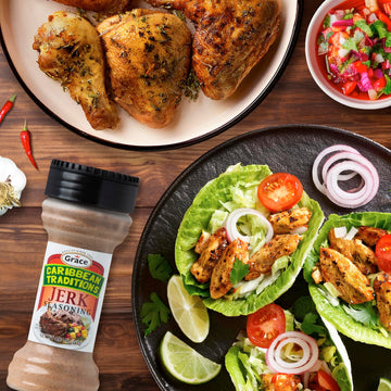 Grace Caribbean Traditions Jamaican Jerk Seasoning Dry Rub - 2 Pack - Jerk Seasoning Marinade - Jerk Seasoning Jamaican Style