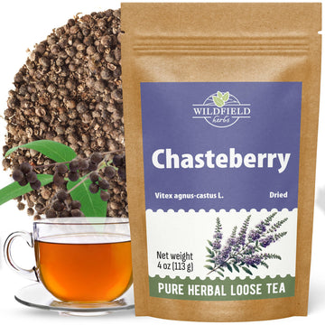 4 oz. Chaste Tree Berry ?hasteberry Tea Chaste Tree Berry Tea Herb (Vitex Agnus-Castus) - 113g Herbal Vitex Sauzgatillo