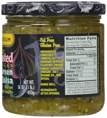 Arriba! Medium Green Salsa, 16 Oz