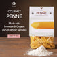 GUSTA Penne Rigate Pasta - Organic Duspirit-inspired flavor Wheat - Non-GMO - 17.64oz (Pack of 4)
