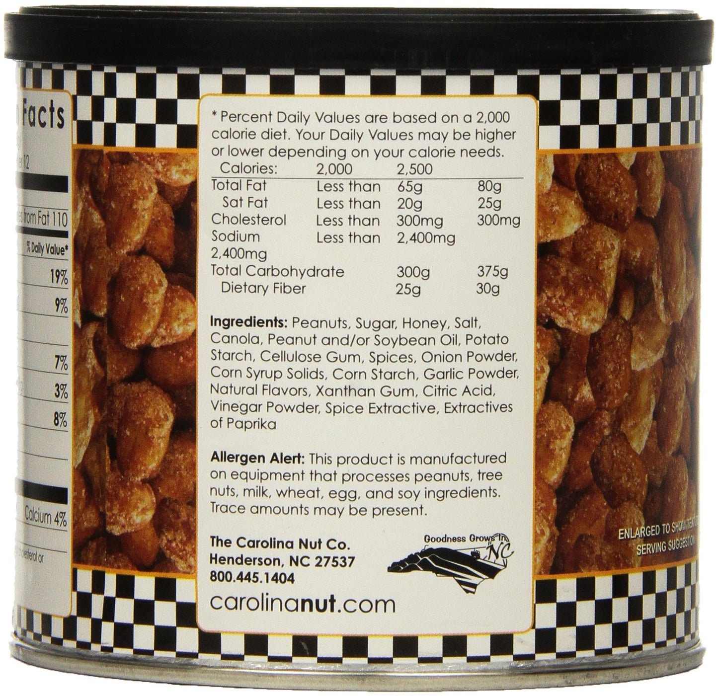 The Carolina Nut Company Peanuts, Honey Roasted Chipotle, 12 Ounce