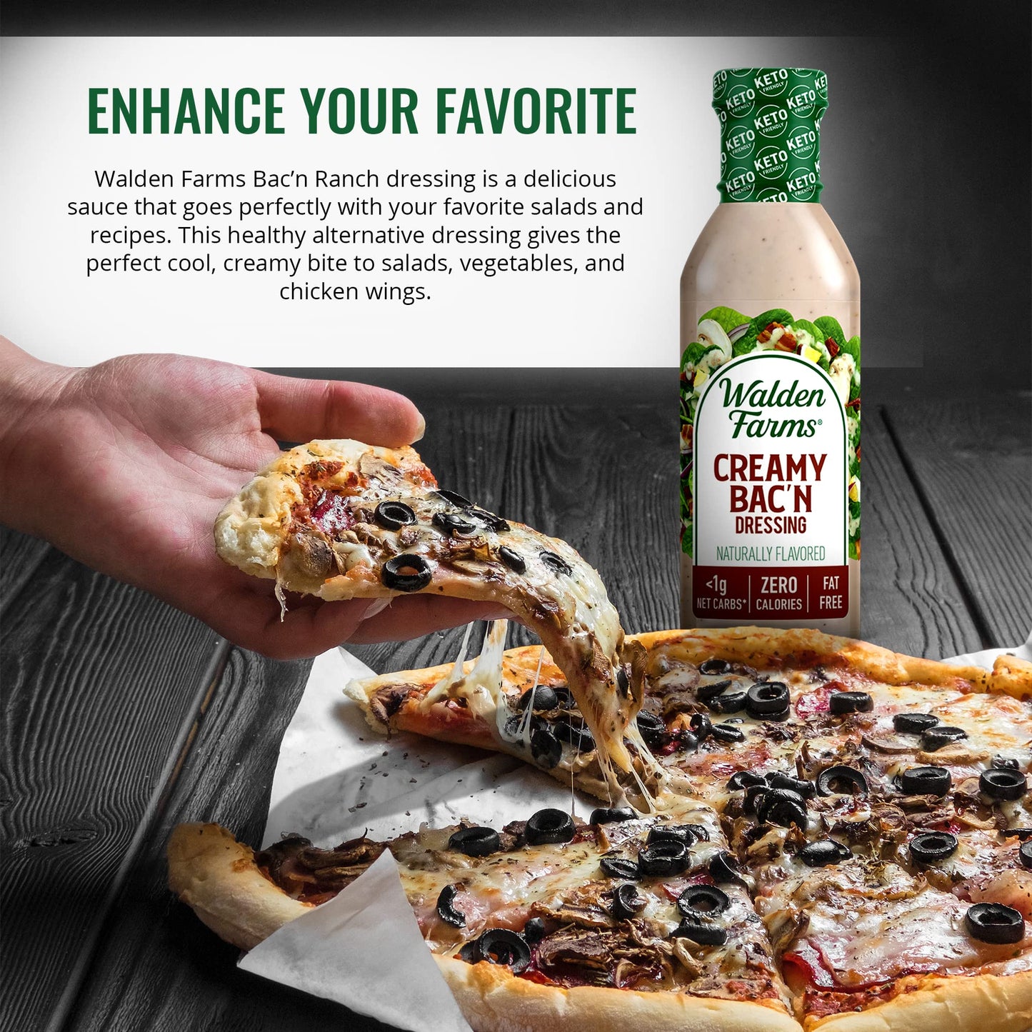 Walden Farms, Dressing, Creamy Bacon, 12 oz