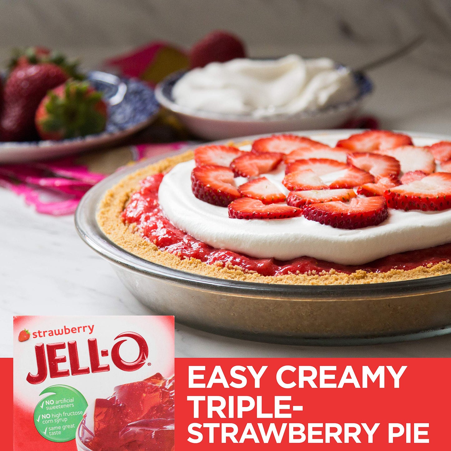 Jell-O Strawberry Gelatin Mix, 3 oz Boxes, Pack of 24, Model 43000200711