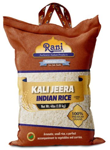 Rani Kali Jeera Indian Rice 64oz (4lbs) 1.81kg Cloth Bag ~ All Natural | Gluten Friendly | Vegan | Kosher | Export Quality | Ind