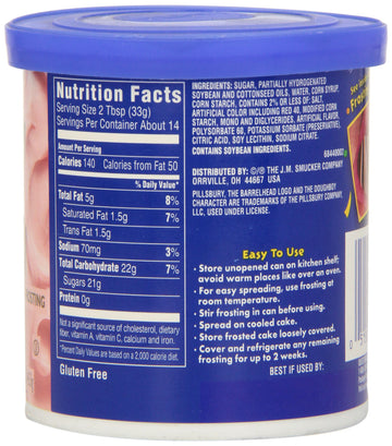 Pillsbury Creamy Supreme Frosting, Strawberry, 16 oz