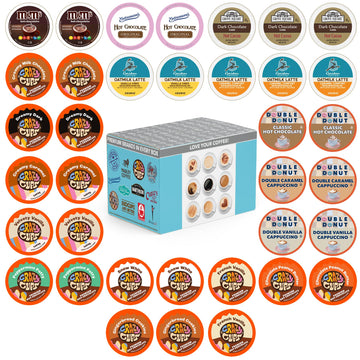 Crazy Cups Cappuccino & Hot Chocolate Variety Pack, Including Flavored Hot Chocolate & Cappuccino Coffee for Keurig K Cup Machin
