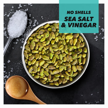 Wonderful Pistachios No Shells, Sea Salt & Vinegar Nuts, 0.75 Ounce Bags (Pack Of 14), Protein Snacks, Salty Snacks, On-The-Go,
