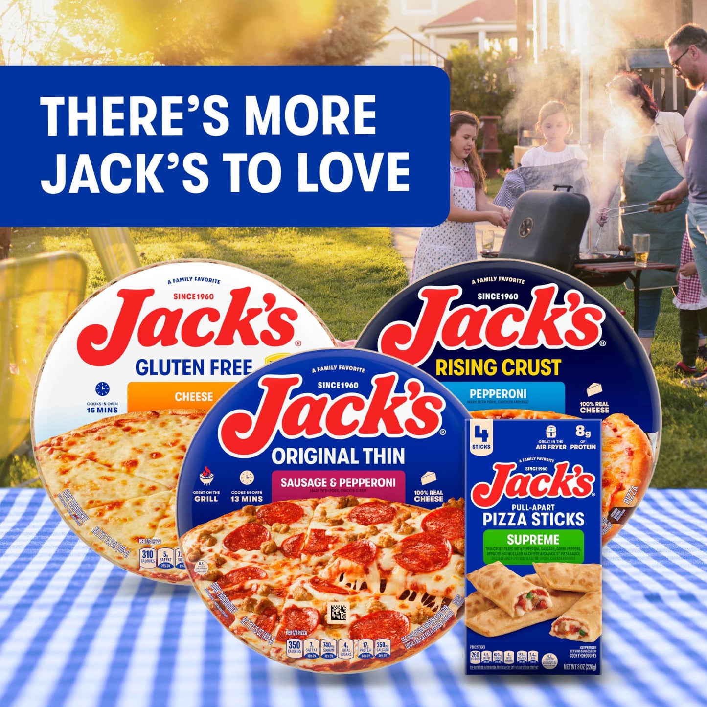 Jacks Original Thin Crust Cheese Frozen Pizza, 13.8 oz