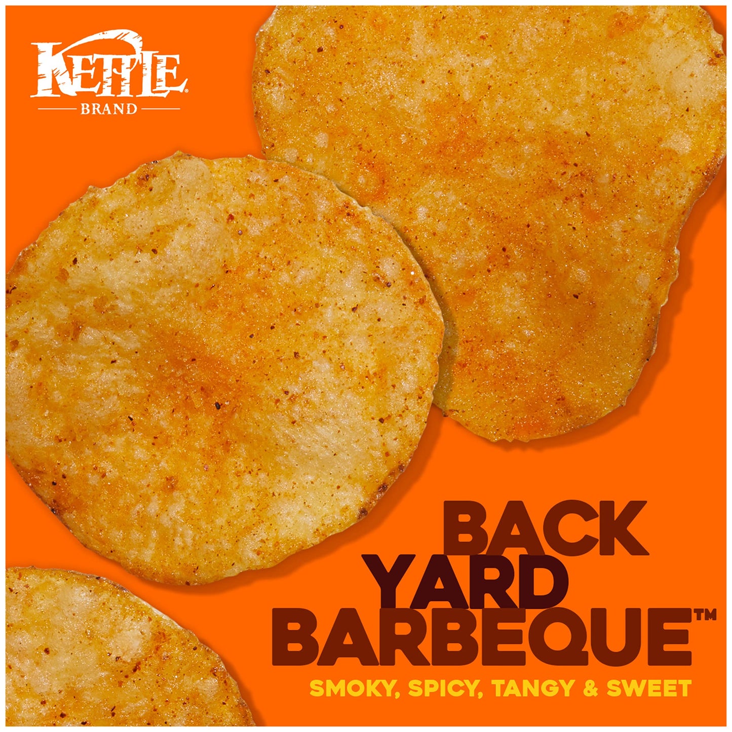 Kettle Brand Potato Chips, Backyard Barbeque Kettle Chips, Snack Bag, 1.5 Oz