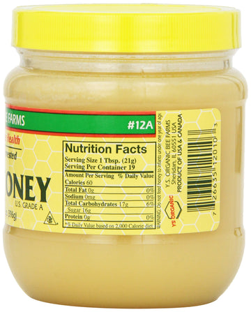 Ys Organic Bee Farms - Healthy Honey (Raw), 14 Oz