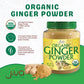 Jiva Organics Organic Ginger Root Powder, 1 LB Bulk - Non-GMO - for Cooking, Baking, Tea & More