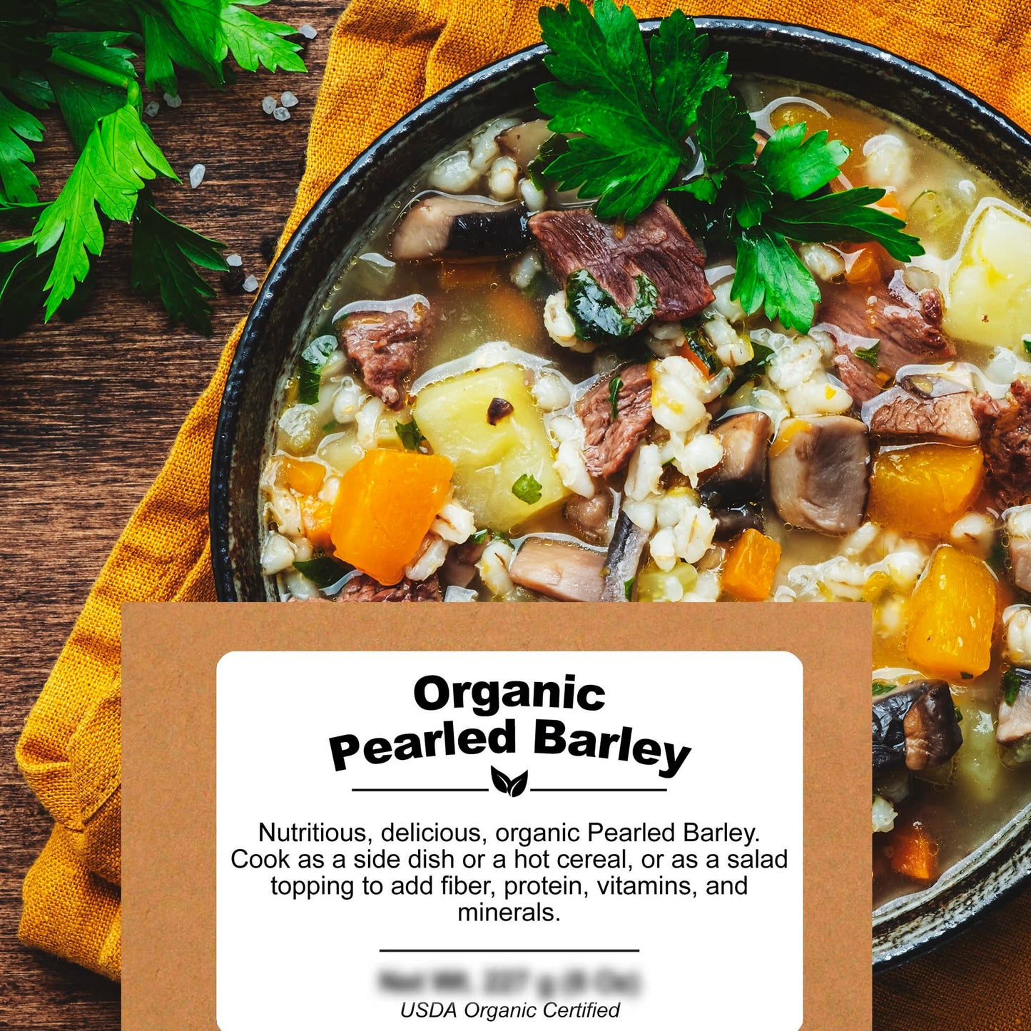 Be Still Farms Organic Pearl Barley Grain (4.8lb) - Pearled Barley Seeds for Soup Pot in Bulk - Not Hulled | Similar to Hulless