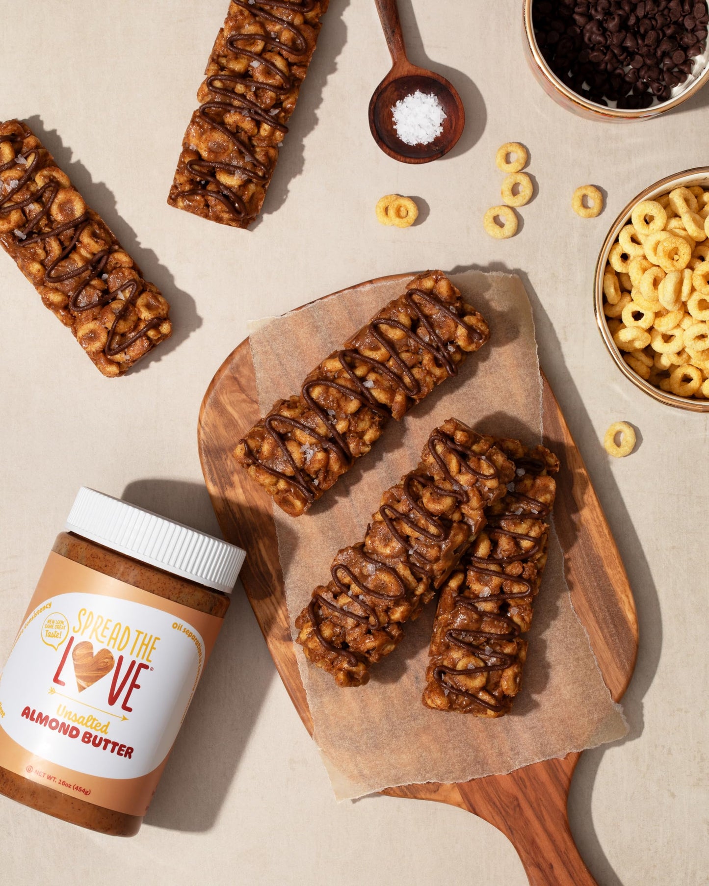 Spread The Love UNSALTED Almond Butter  16 Ounce (All Natural  Vegan  Gluten-free  Creamy  No added salt  No added sugar  No palm fruit oil  Not pasteurized with PPO)
