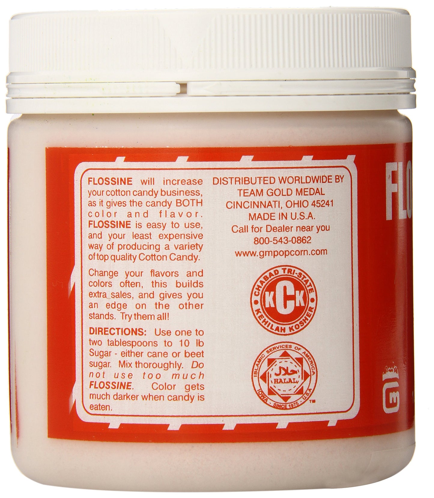 Gold Medal Flossine Can, Green Apple 16oz (454g)