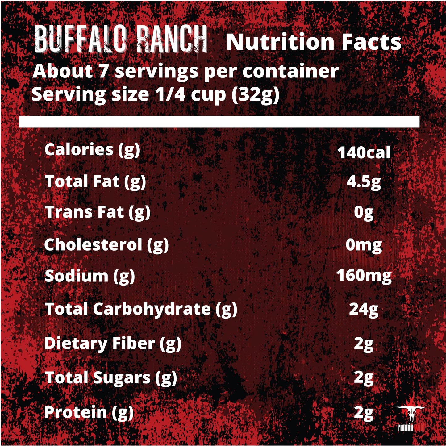 Buffalo Ranch Crunchy Corn Kernels | Soft Crunch Toasted Corn | Runnin Wild Foods | 1-Pound Total (Box Of 2 Bags, 8Oz Each), Kor