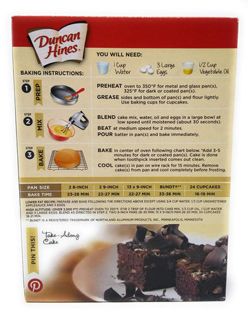 Duncan Hines Signature Swiss Chocolate Cake Mix 18.25Oz - 2 Boxes
