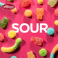 Albanese Sour Mini Neon Gummi Worms, 4.5lbs, Blue/Orange, Model 50124
