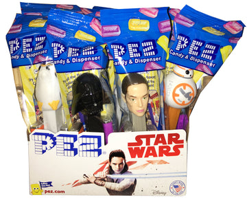 Pez Candy Star Wars Random Assortment Of Pez Dispensers With 2 Rolls Of Refills Each (Pack Of 12)