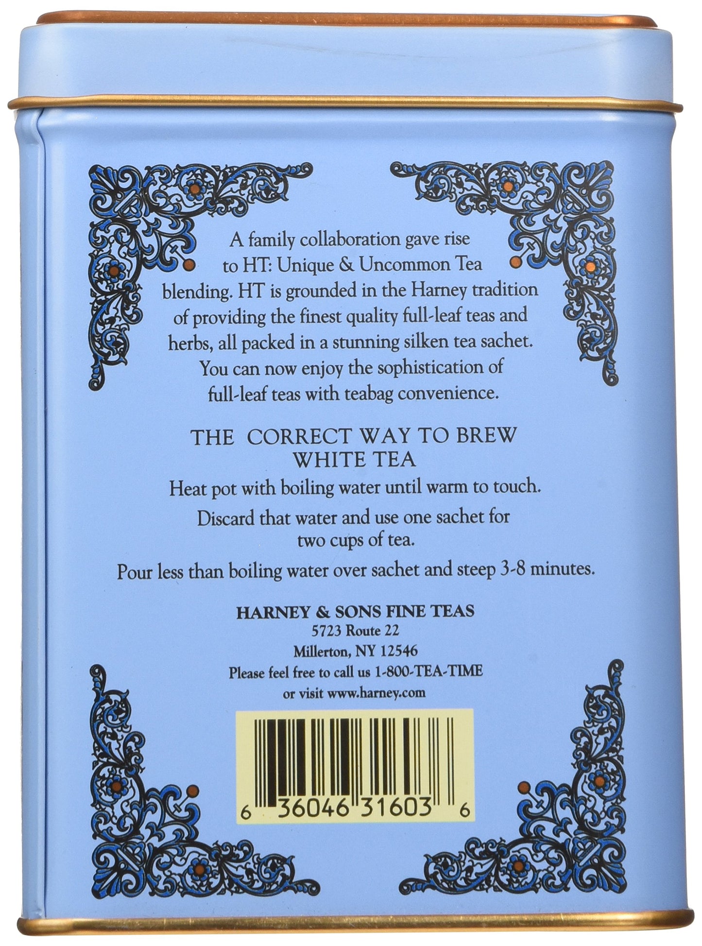 Harney & Son'S Mothers Day Winter White Earl Grey Tea (20 Sachets, 1.4Oz Tin) - Chinese White Tea Blended With Natural Lemony Be