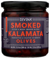 Divina Smoked Kalamata Olives, 13.4 Ounce, Pitted, Mediterranean Flavor