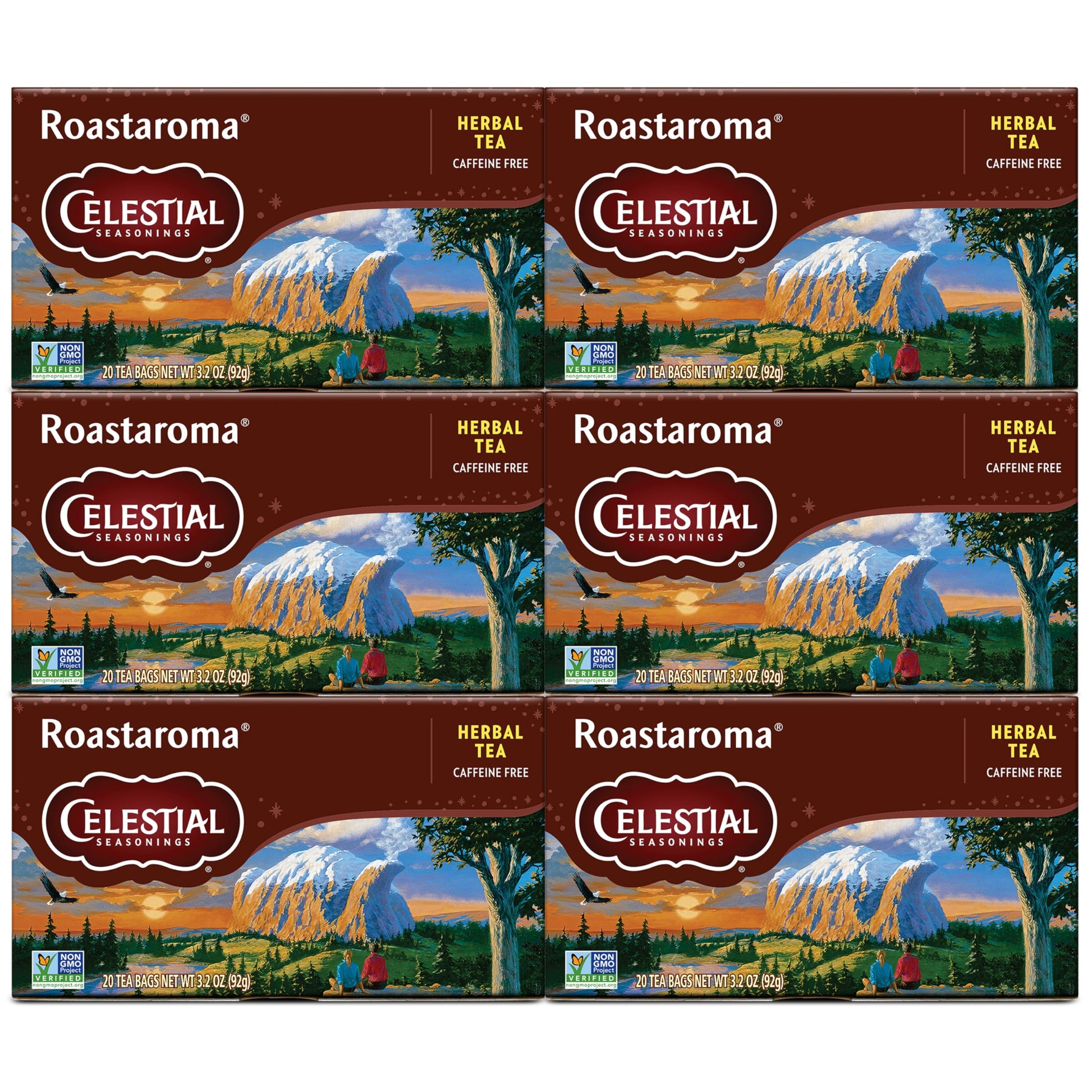 Celestial Seasonings Herbal Tea, Roastaroma, Caffeine Free, 3.3 Ounce 20 Count (Pack of 6)