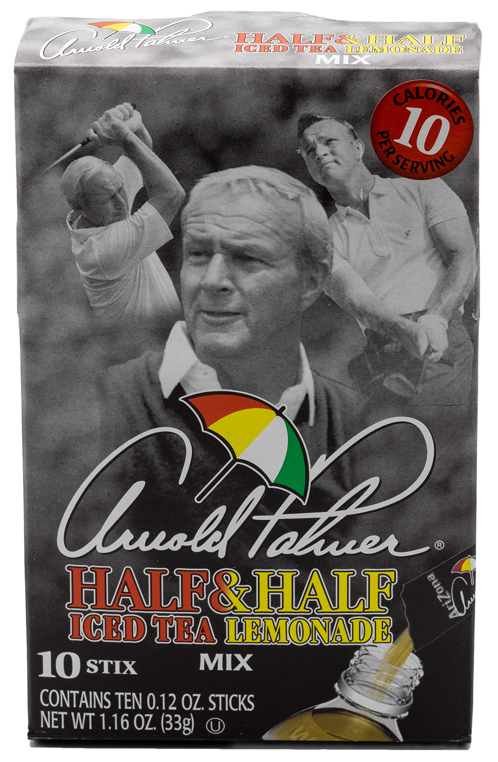Arizona Arnold Palmer Half Lemonade Half Iced Tea Stix, 10 Count Per Box (Pack Of 6), Low Calorie Single Serving Drink Powder Pa