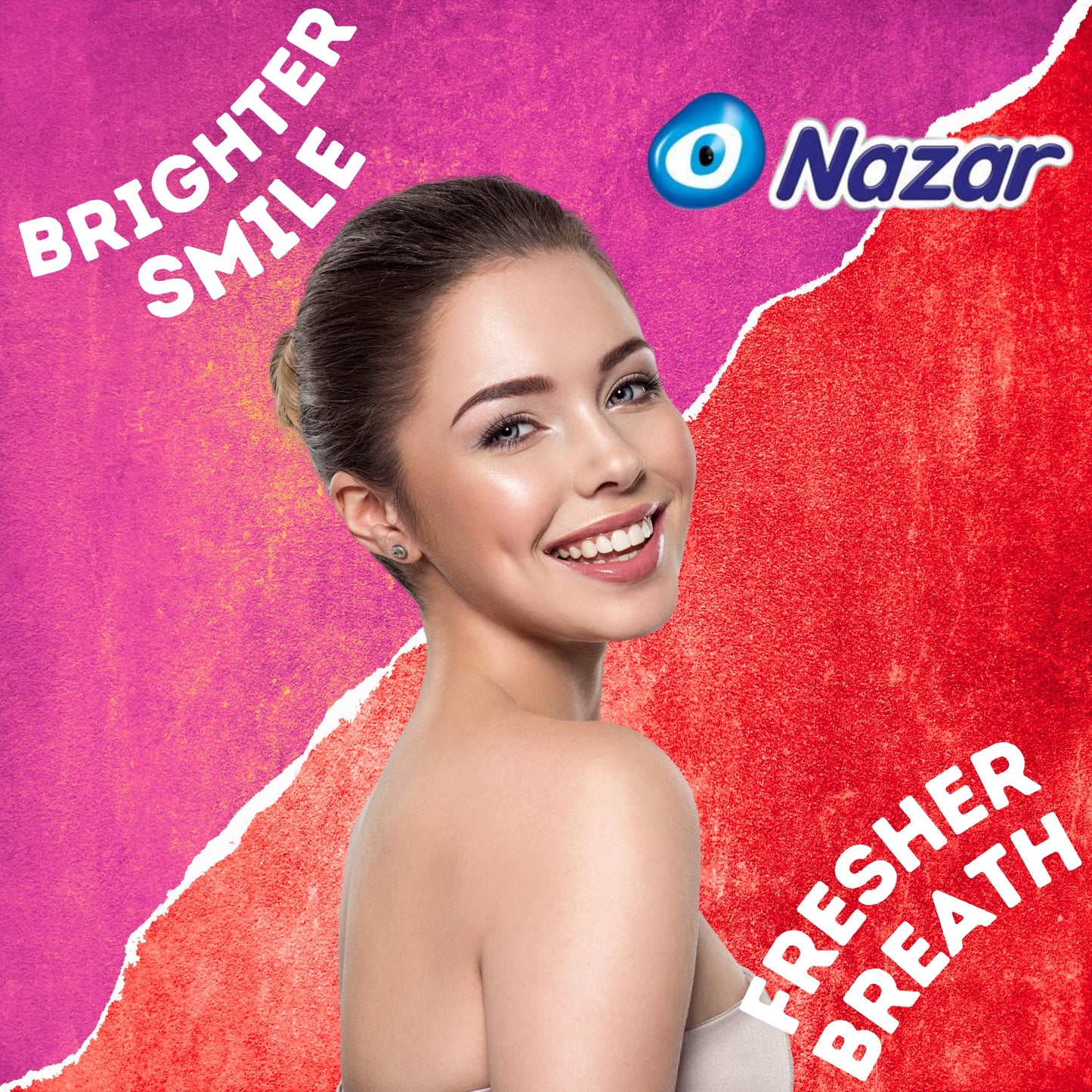 Nazar Strawberry Breeze Sugar-Free Jawline Exerciser Chewing Gum | Freshens Your Breath | Supports Oral Health | Individually Wr