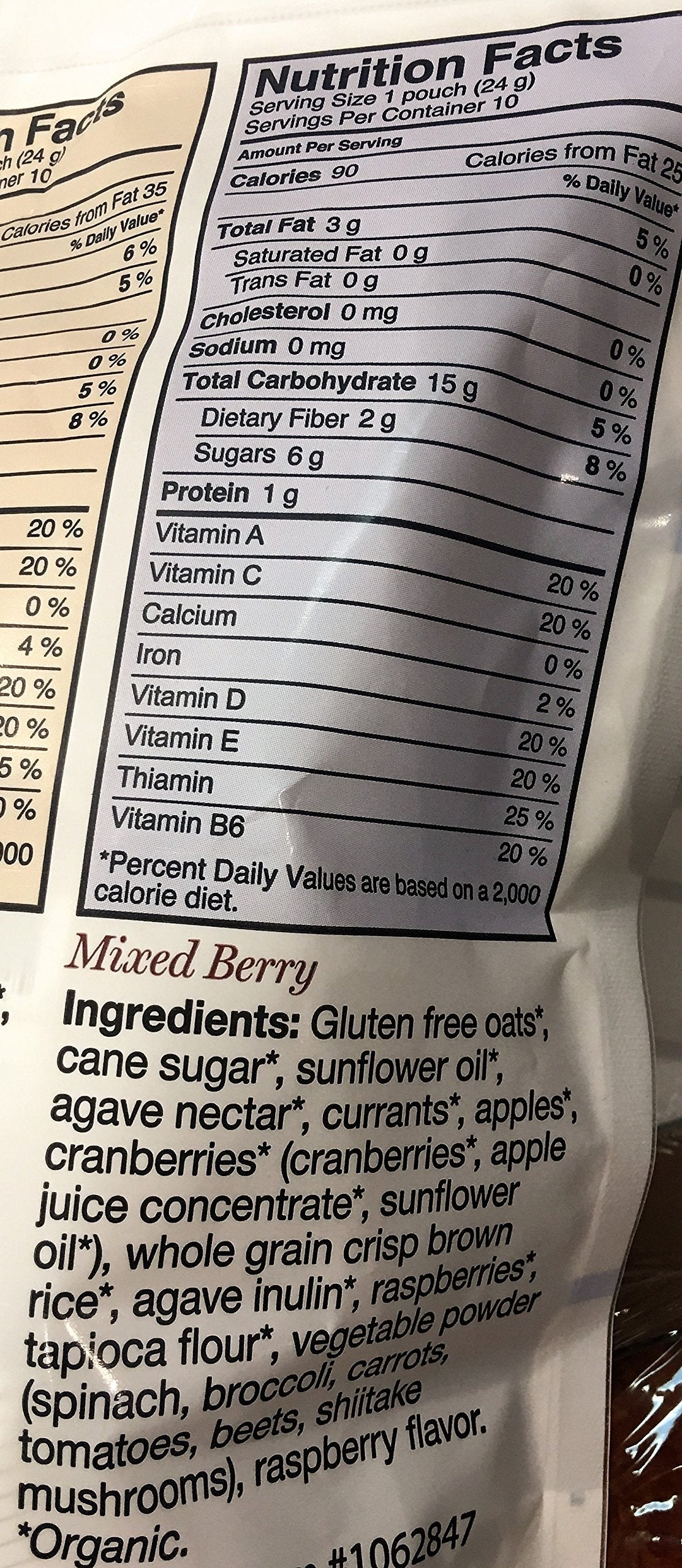 Madegood Granola Minis Club Pack (20 Ct, 0.85 Oz. Each); 10 Bags Chocolate Chip And 10 Bags Mixed Berry Granola Minis; Vegan, Gl