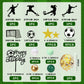 32 Pcs Soccer Cake Topper Decorations Soccer Ball Player Cake Decorations For Soccer Football Theme Birthday Sport Party Supplie