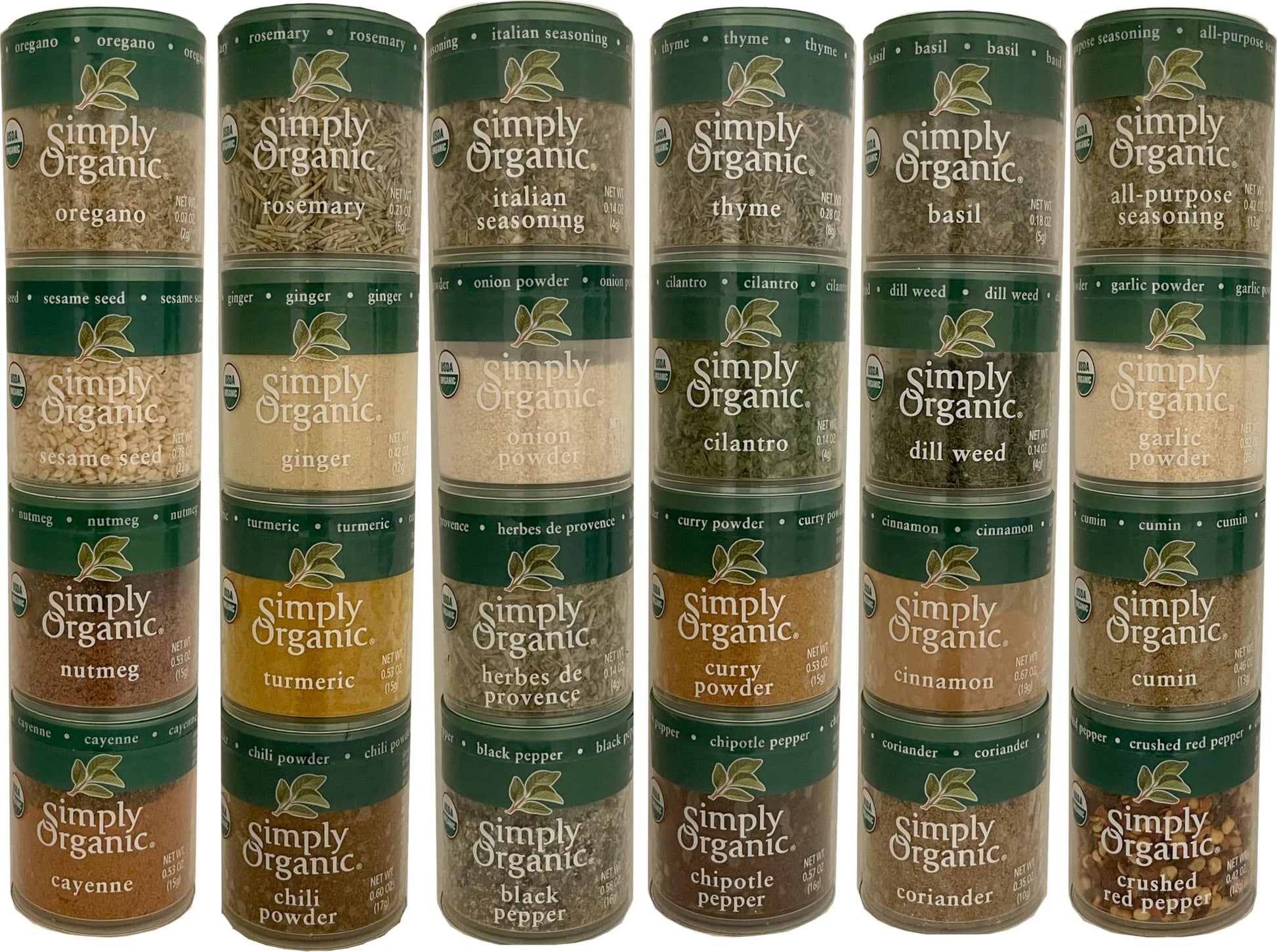 Generic Simply Organic Mini Spices Gift Set (24 Flavors)-By Auuoo