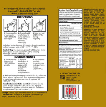 Custom Culinary Panroast Gravy Mix, Brown, 12 Ounce