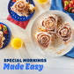 Pillsbury Cinnamon Rolls with Original Icing, Refrigerated Canned Pastry Dough, 8 Ct, 12.4 oz