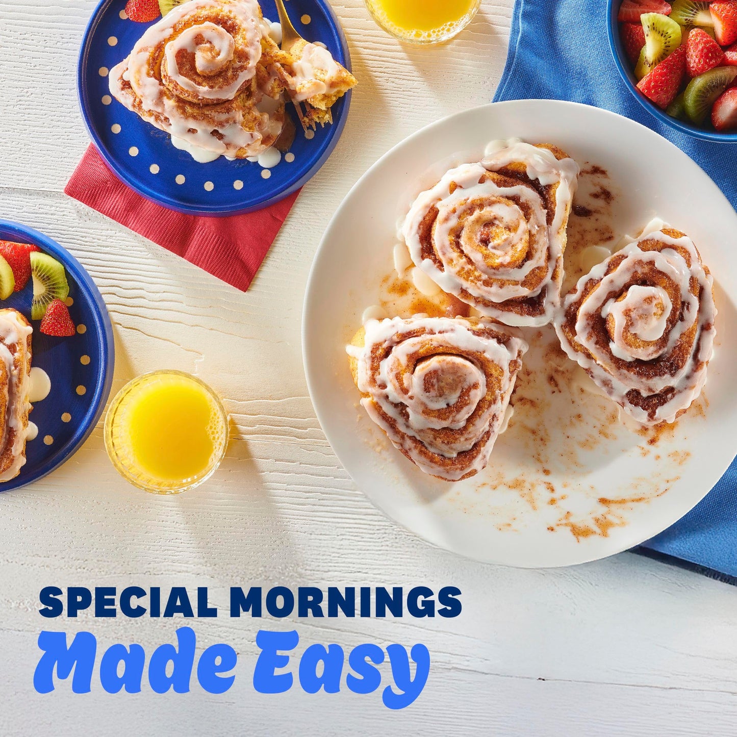 Pillsbury Cinnamon Rolls with Original Icing, Refrigerated Canned Pastry Dough, 8 Ct, 12.4 oz