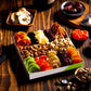 NUT CRAVINGS Gourmet Collection - Rosh Hashana & Shana Tova Dried Fruit & Mixed Nuts Gift Basket in White Gold Box (12 Assortmen