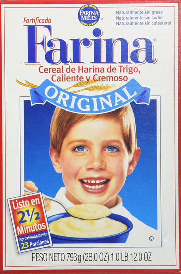 Malt-O-Meal Farina Mills Fortified Hot Wheat Cereal, 28 oz (1.75 lb) - Creamy Texture, Packaging May Vary