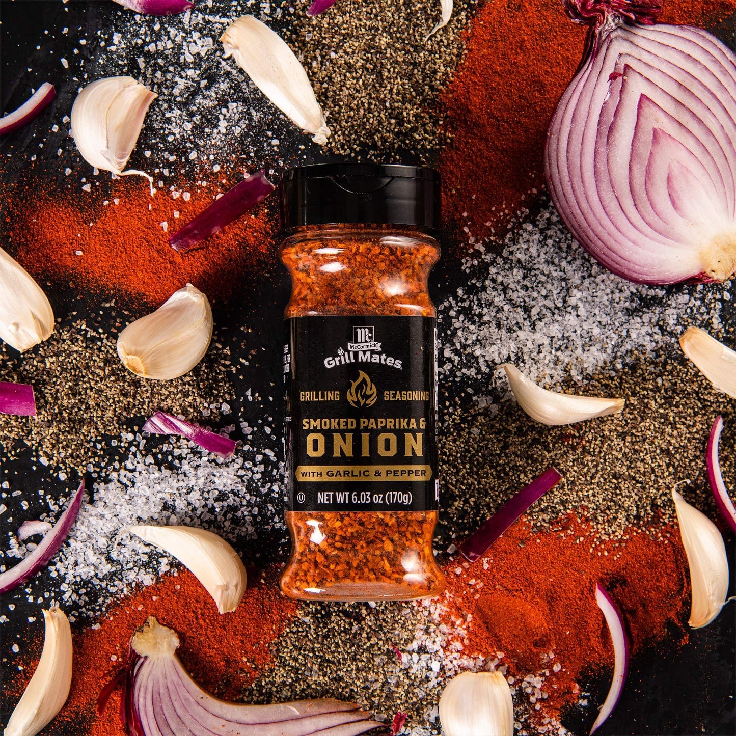 McCormick Grill Mates Smoked Paprika & Onion Grilling Seasoning, 6.03 oz, Pack of 1