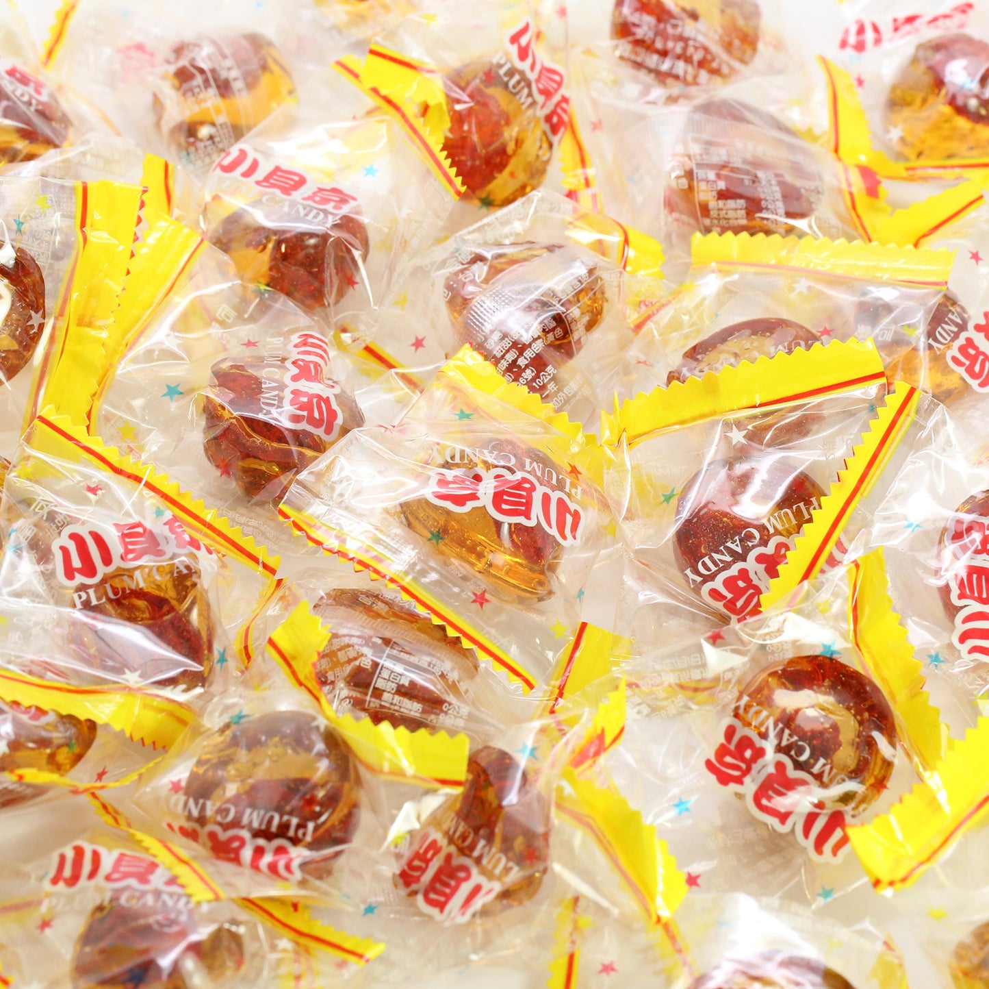 Asia Trans & Co. Golden Plum   Seed Drops - Sweet, Sour & Salty Dried Candy - 3 Pound Pack