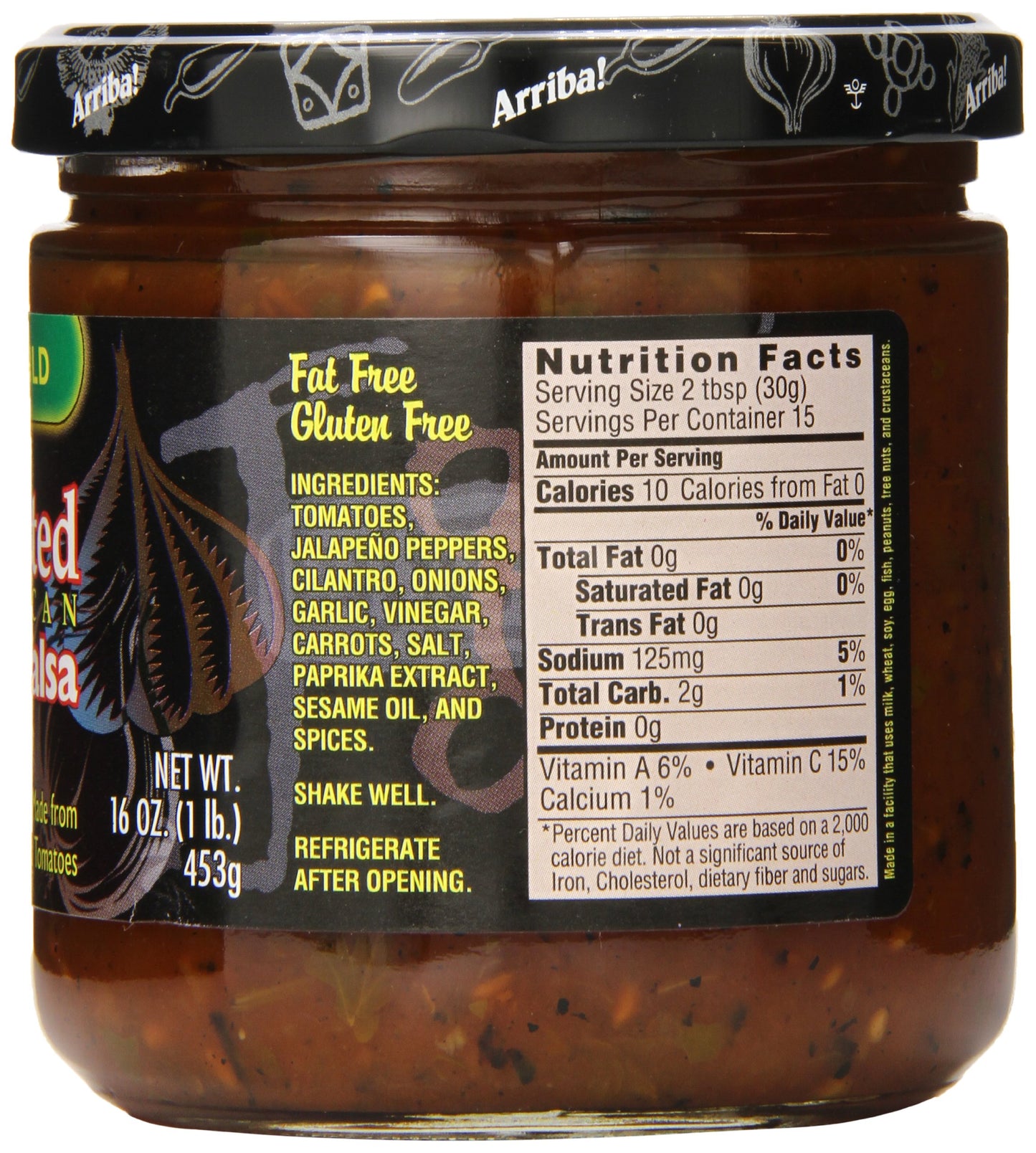 Arriba! Mild Red Salsa, 16-Ounce Glass (Pack of 6)