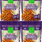 MyCerealMix Sugar Free Cinnamon Pecan Granola - 4 Pack (96oz Total) - Vegan, Gluten Free - Low Glycemic Diabetic Friendly Breakf